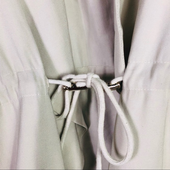 ZARA Blazer Beige oatmeal color, string tied SZ M - Picture 7 of 12